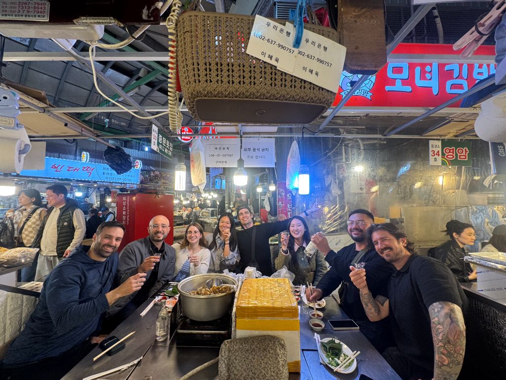 12 Korean Dishes & Alcohol Pairings at Gwangjang Market