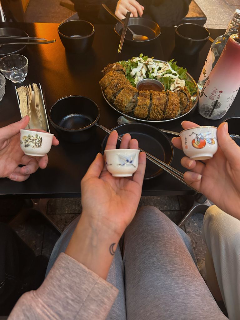 Traditional liquor pairing with Korean food